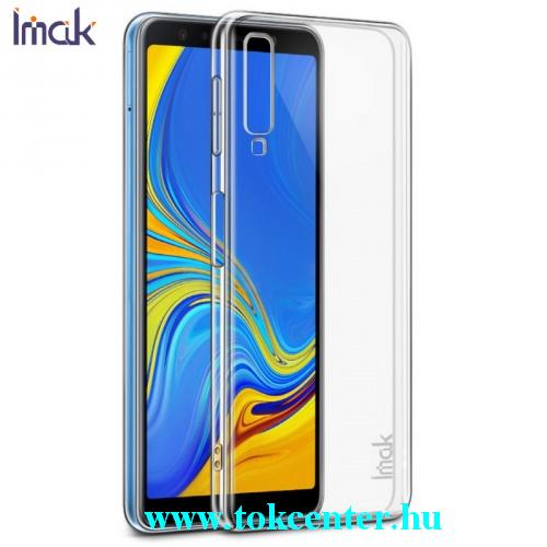SAMSUNG Galaxy A7 (2018) SM-A750F IMAK műanyag telefonvédő (közepesen ütésálló + képernyővédő fólia) ÁTLÁTSZÓ	