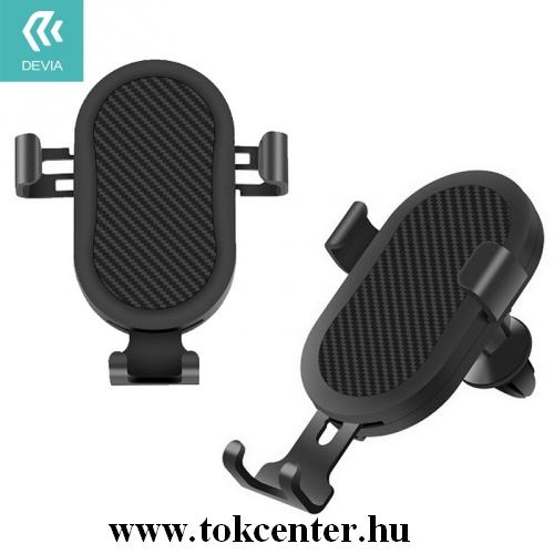 DEVIA autós tartó (szellőzőre, QI Wireless, vezeték nélküli töltés) FEKETE	