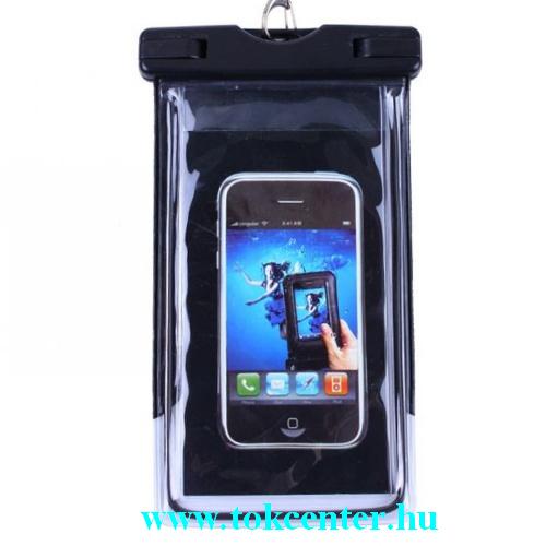 Vízhatlan / vízálló tok, AQUA (nyakba akasztható, foszforeszkáló, 5,5