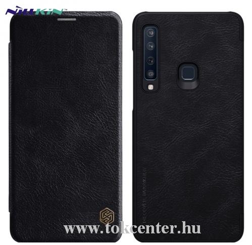 SAMSUNG Galaxy A9 (2018) SM-A920 NILLKIN QIN tok álló, bőr (aktív flip, oldalra nyíló, bankkártya tartó) FEKETE	