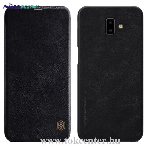 SAMSUNG Galaxy J6 Plus (J610F) NILLKIN QIN tok álló, bőr (FLIP, oldalra nyíló, bankkártya tartó) FEKETE	