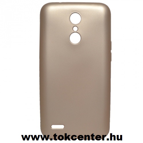 LG K10 (2017) Telefonvédő gumi / szilikon (matt) ARANY	