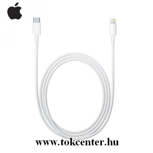Adatátvitel adatkábel (Type-C / lightning 8 pin, 100 cm, gyorstöltés támogatás) FEHÉR (MK0X2ZM/A / MQGJ2ZM/A)
