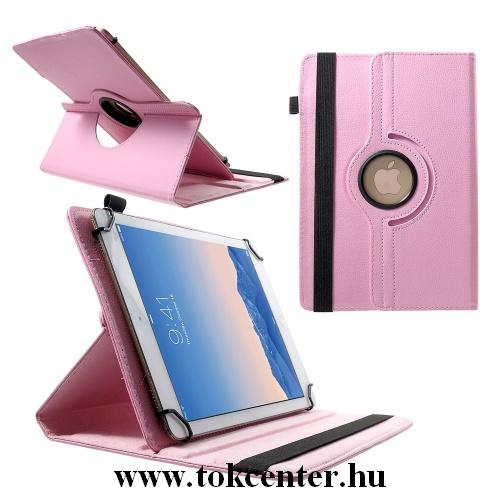 Tok álló, bőr (FLIP, asztali tartó funkció, 360°-ban forgatható, 9-10