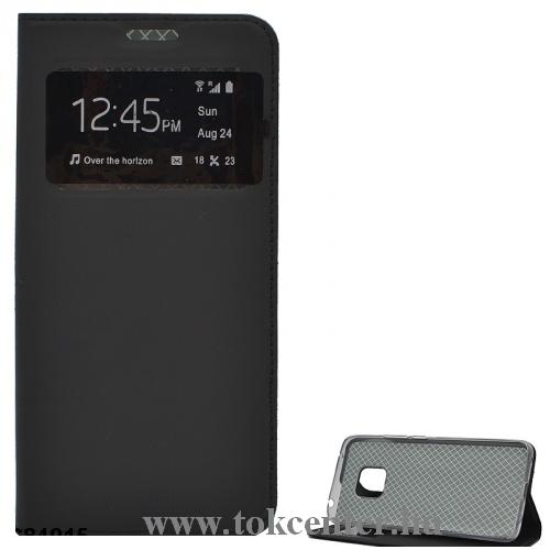 HUAWEI Mate 20 Pro Tok álló, bőr (FLIP, oldalra nyíló, asztali tartó funkció, szilikon belső, S-View Cover) FEKETE	