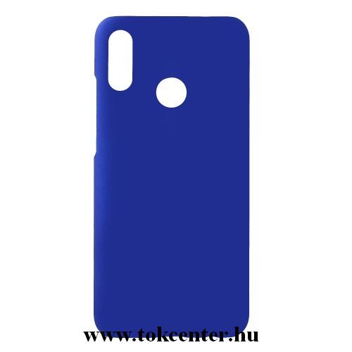HUAWEI Honor 10 Lite Műanyag telefonvédő (gumírozott) SÖTÉTKÉK	