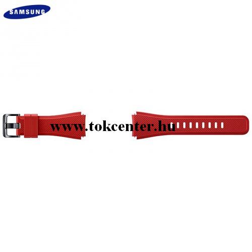 Pótszíj (univerzális, 20 mm, szilikon, állítható, rácsos minta) PIROS (ET-YSU76MREG)