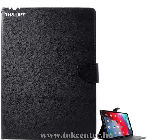 APPLE IPAD Pro 11 (2018) MERCURY Goospery tok álló, bőr (FLIP, oldalra nyíló, bankkártya tartó, asztali tartó funkció) FEKETE	