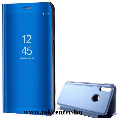 Honor 10 Lite Tok álló (FLIP, oldalra nyíló, asztali tartó funkció, tükrös felület, Mirror View Cover) KÉK	