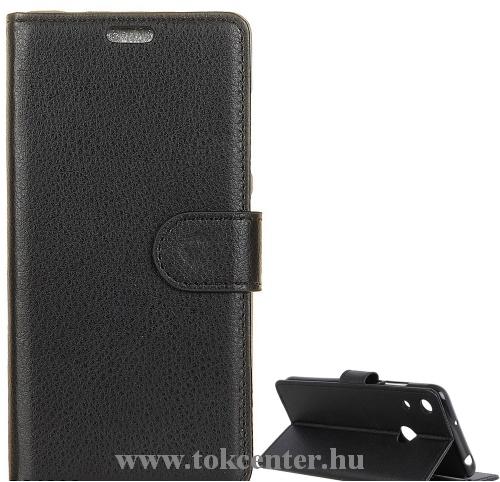 Honor 8A (Play 8A) / Huawei Y6s (2019) Tok álló, bőr (FLIP, oldalra nyíló, asztali tartó funkció) FEKETE	