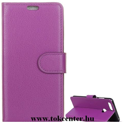 Honor 8A (Play 8A) / Huawei Y6s (2019) Tok álló, bőr (FLIP, oldalra nyíló, asztali tartó funkció) LILA	