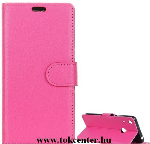 Honor 8A (Play 8A) / Huawei Y6s (2019) Tok álló, bőr (FLIP, oldalra nyíló, asztali tartó funkció) RÓZSASZÍN	