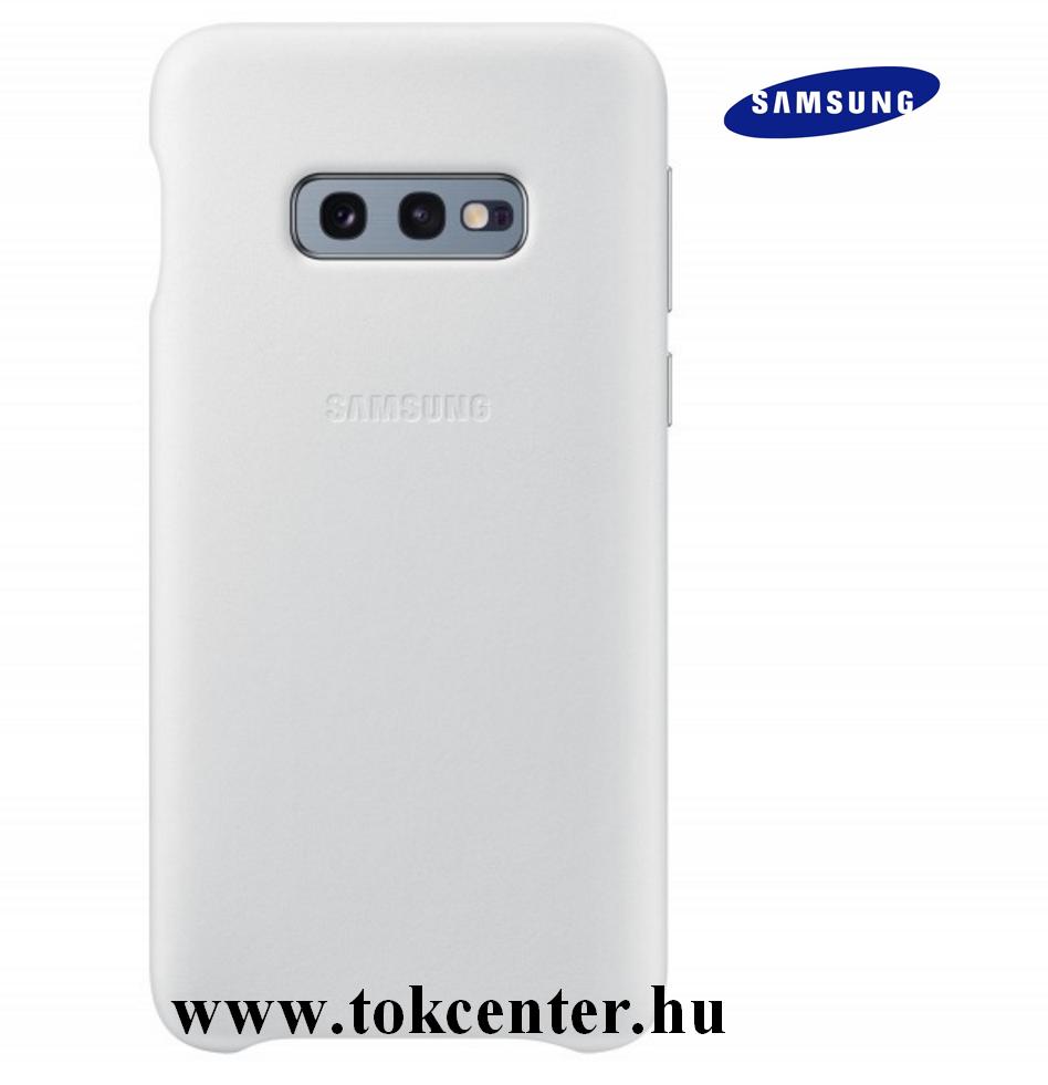 SAMSUNG Galaxy S10e (SM-G970) BŐR HÁTLAP, FEHÉR (EF-VG970LWEG)