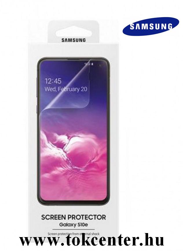 SAMSUNG Galaxy S10e (SM-G970) Képernyővédő fólia törlőkendővel (2 db-os, full screen, íves) CLEAR átlátszó (ET-FG970CTEG)