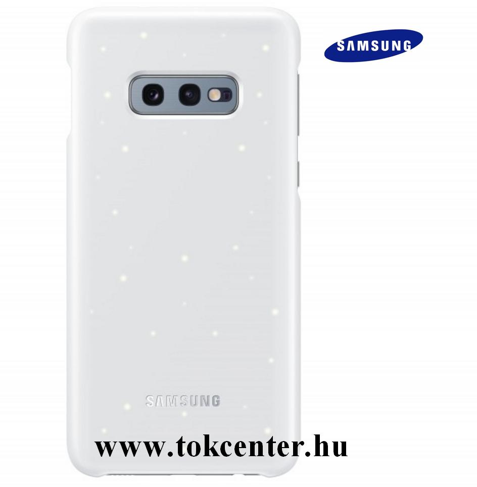 SAMSUNG Galaxy S10e (SM-G970) LED COVER HÁTLAP, FEHÉR (EF-KG970CWEG)