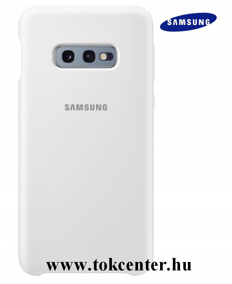 SAMSUNG Galaxy S10e (SM-G970) SZILIKON VÉDŐTOK, FEHÉR (EF-PG970TWEG)