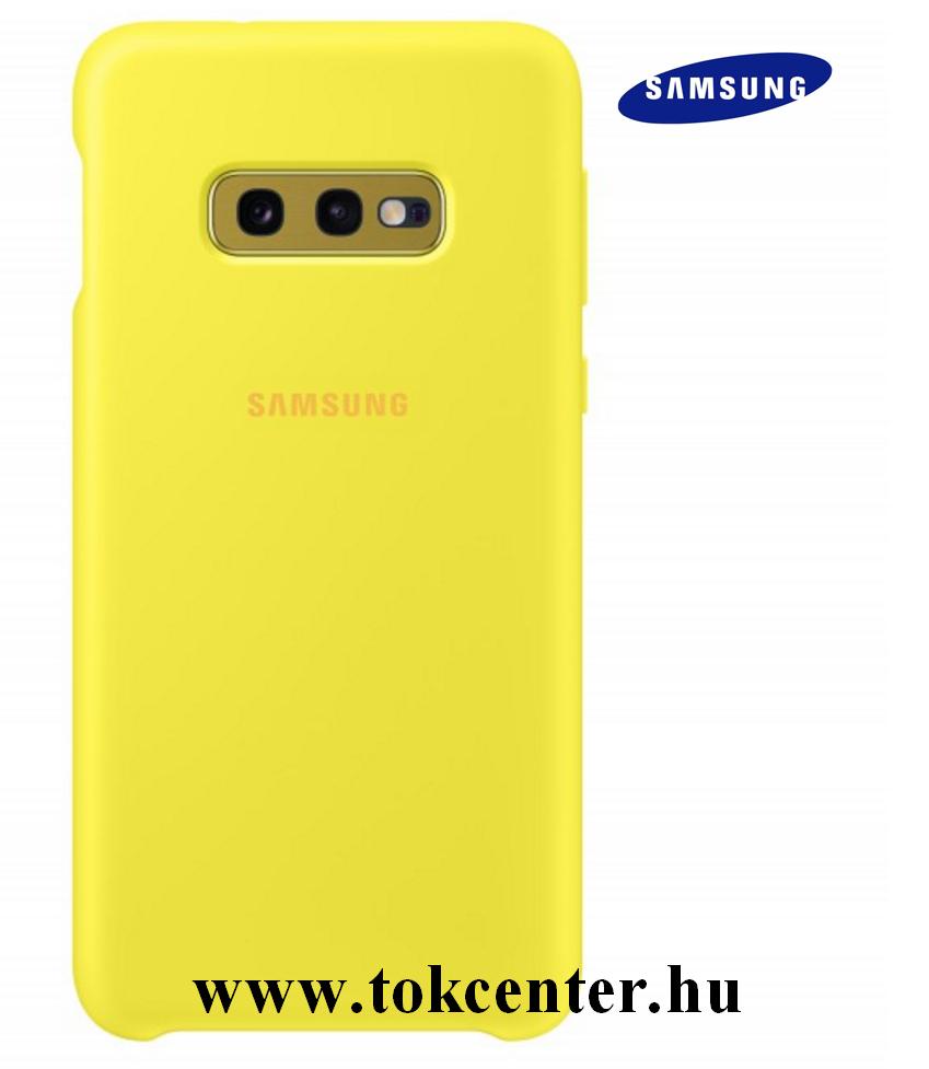SAMSUNG Galaxy S10e (SM-G970) SZILIKON VÉDŐTOK, SÁRGA (EF-PG970TYEG)