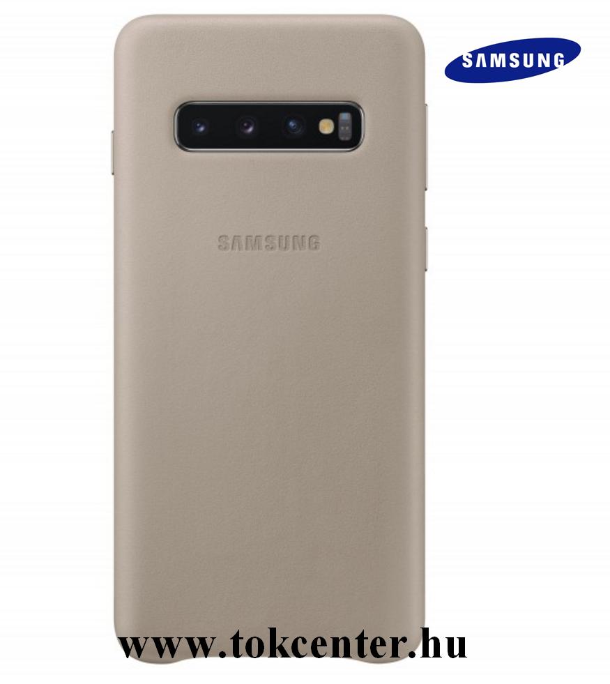 SAMSUNG Galaxy S10 Plus (SM-G975) BŐR HÁTLAP, SZÜRKE (EF-VG975LJEG)
