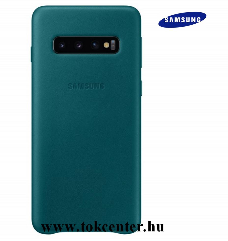 SAMSUNG Galaxy S10 Plus (SM-G975) BŐR HÁTLAP, ZÖLD (EF-VG975LGEG)