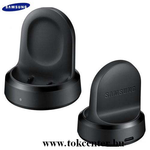 Asztali töltő (vezeték nélküli töltés) FEKETE Samsung Galaxy Watch Gear S2 / S3 Classic / Frontier 42mm / 46mm	