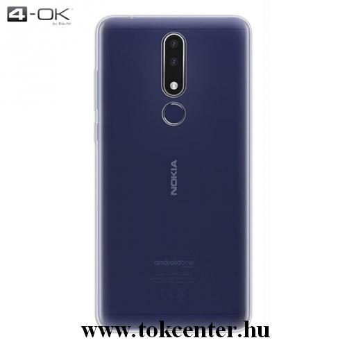 NOKIA 3.1 Plus 4-OK telefonvédő gumi / szilikon (ultravékony) ÁTLÁTSZÓ	