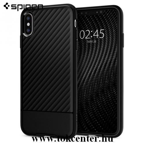 APPLE IPhone X 5.8 /APPLE IPhone XS 5.8 SPIGEN CORE ARMOR telefonvédő gumi / szilikon (3D minta) FEKETE	
