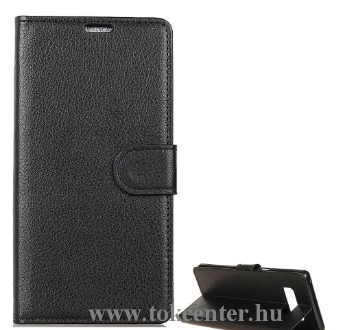 SAMSUNG Galaxy S10e (SM-G970) Tok álló, bőr (FLIP, oldalra nyíló, asztali tartó funkció) FEKETE	