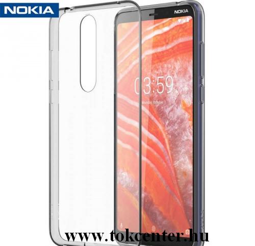 NOKIA 3.1 Plus Telefonvédő gumi / szilikon ÁTLÁTSZÓ	