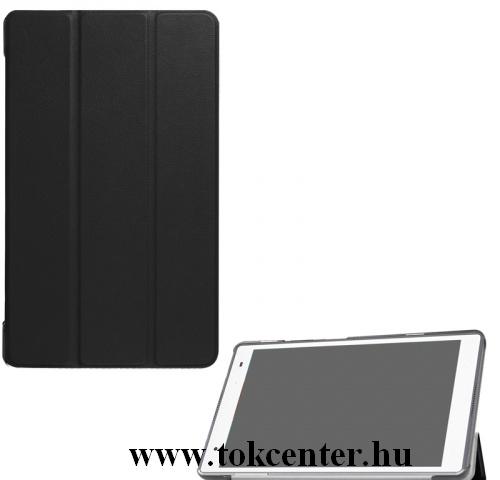 LENOVO Tab 4 8 (TB-8504F) Tok álló, bőr (FLIP, oldalra nyíló, TRIFOLD asztali tartó funkció) FEKETE	