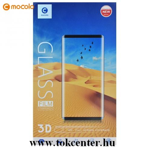 SAMSUNG Galaxy S10 Plus (SM-G975) MOCOLO képernyővédő üveg (3D full cover, íves, karcálló, 9H) TEMPERED GLASS FEKETE	