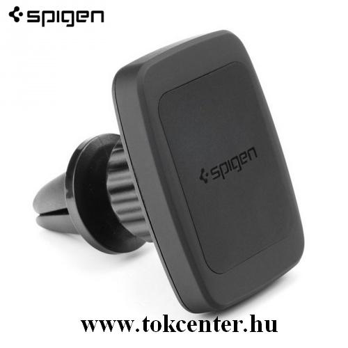 SPIGEN H12 autós tartó (szellőzőre, 360°-ban forgatható, mágneses) FEKETE	