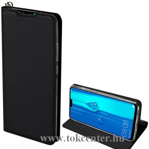 HUAWEI P Smart (2019) DUX DUCIS SKIN PRO tok álló, bőr (FLIP, oldalra nyíló, bankkártya tartó, asztali tartó funkció) FEKETE	