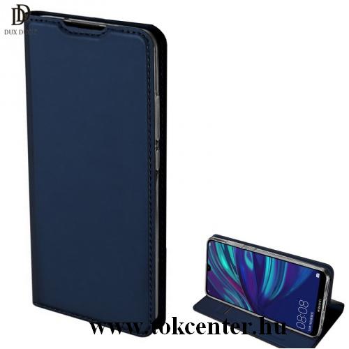 HUAWEI P Smart (2019) DUX DUCIS SKIN PRO tok álló, bőr (FLIP, oldalra nyíló, bankkártya tartó, asztali tartó funkció) SÖTÉTKÉK	