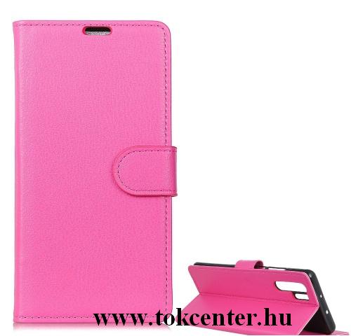 HUAWEI P30 Pro Tok álló, bőr (FLIP, oldalra nyíló, asztali tartó funkció) RÓZSASZÍN	