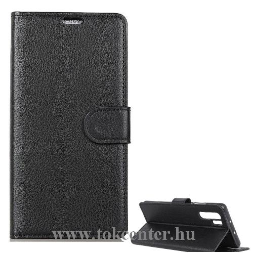 HUAWEI P30 Pro Tok álló, bőr (FLIP, oldalra nyíló, asztali tartó funkció, prémium) FEKETE	
