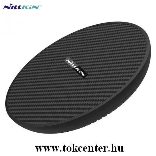 NILLKIN MC035 hálózati töltő állomás (vezeték nélküli töltés, QI Wireless, gyorstöltés támogatás, karbonminta) FEKETE	