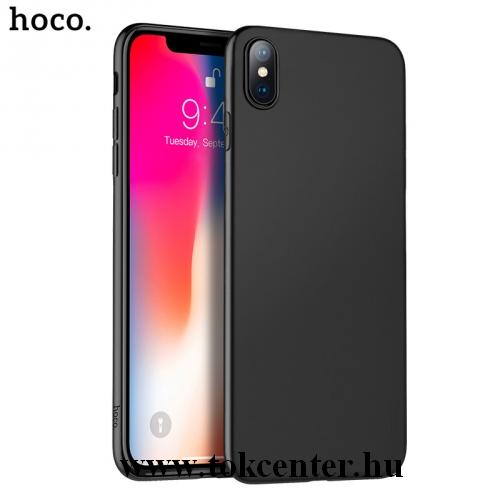 APPLE IPhone XR 6.1 HOCO FASCINATION telefonvédő gumi / szilikon (matt) FEKETE	