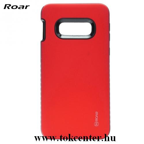 SAMSUNG Galaxy S10e (SM-G970) ROAR RICO ARMOR telefonvédő gumi / szilikon (közepesen ütésálló, műanyag hátlap, matt) PIROS	