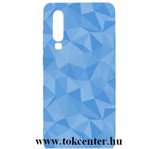 HUAWEI P30 Telefonvédő gumi / szilikon (3D, gyémánt minta) KÉK	