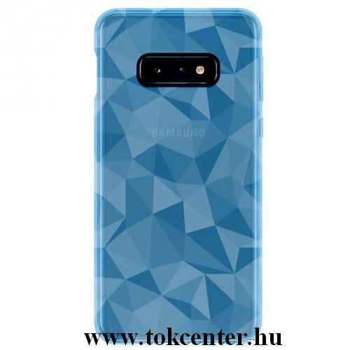 SAMSUNG Galaxy S10e (SM-G970) Telefonvédő gumi / szilikon (3D, gyémánt minta) VILÁGOSKÉK	