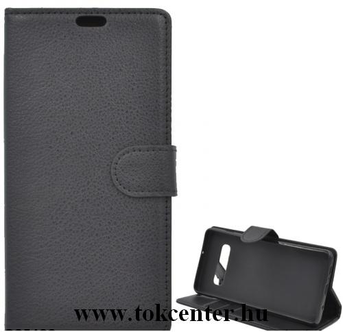 SAMSUNG Galaxy S10 Plus (SM-G975) Tok álló, bőr (FLIP, oldalra nyíló, asztali tartó funkció, prémium) FEKETE	