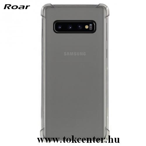  SAMSUNG Galaxy S10 (SM-G973) ROAR ARMOR műanyag telefonvédő (szilikon keret, közepesen ütésálló, légpárnás sarok) ÁTLÁTSZÓ	