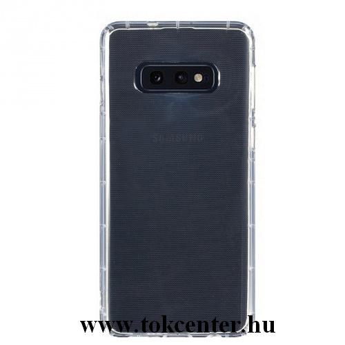 SAMSUNG Galaxy S10 (SM-G973) Telefonvédő gumi / szilikon (légpárnás keret) ÁTLÁTSZÓ	
