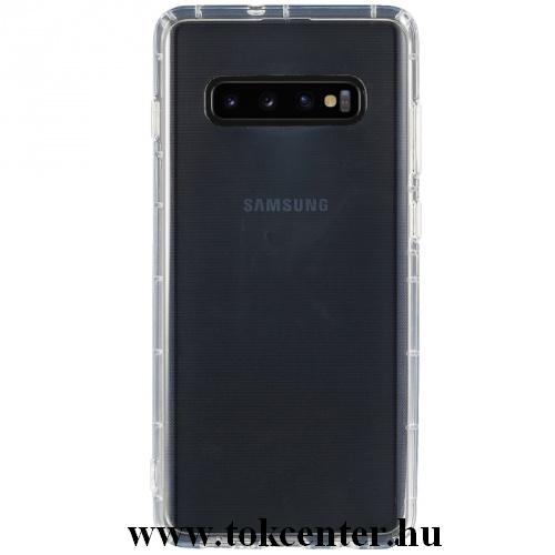 SAMSUNG Galaxy S10 Plus (SM-G975) Telefonvédő gumi / szilikon (légpárnás keret) ÁTLÁTSZÓ	
