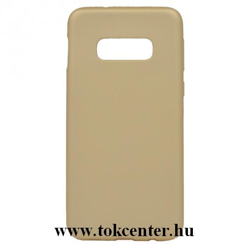 SAMSUNG Galaxy S10e (SM-G970) Telefonvédő gumi / szilikon (matt) ARANY	