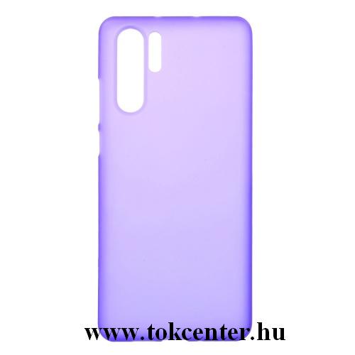 HUAWEI P30 Pro Telefonvédő gumi / szilikon (matt, fényes keret) LILA	