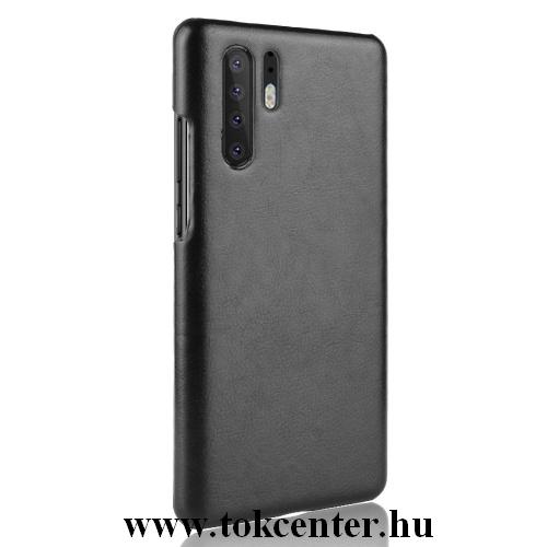 HUAWEI P30 Pro Műanyag telefonvédő (bőrbevonat) FEKETE	