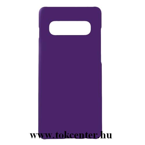 SAMSUNG Galaxy S10e (SM-G970) Műanyag telefonvédő (gumírozott) LILA	