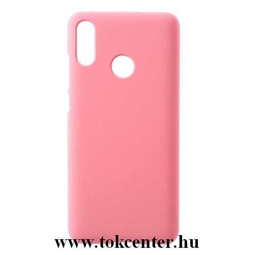 HUAWEI P Smart (2019) Műanyag telefonvédő (gumírozott) RÓZSASZÍN	