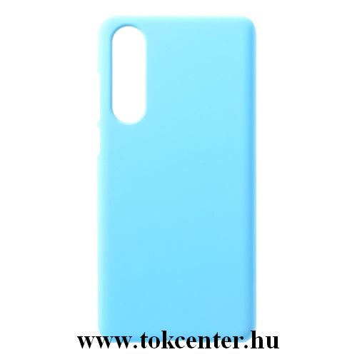 HUAWEI P30 Műanyag telefonvédő (gumírozott) VILÁGOSKÉK	